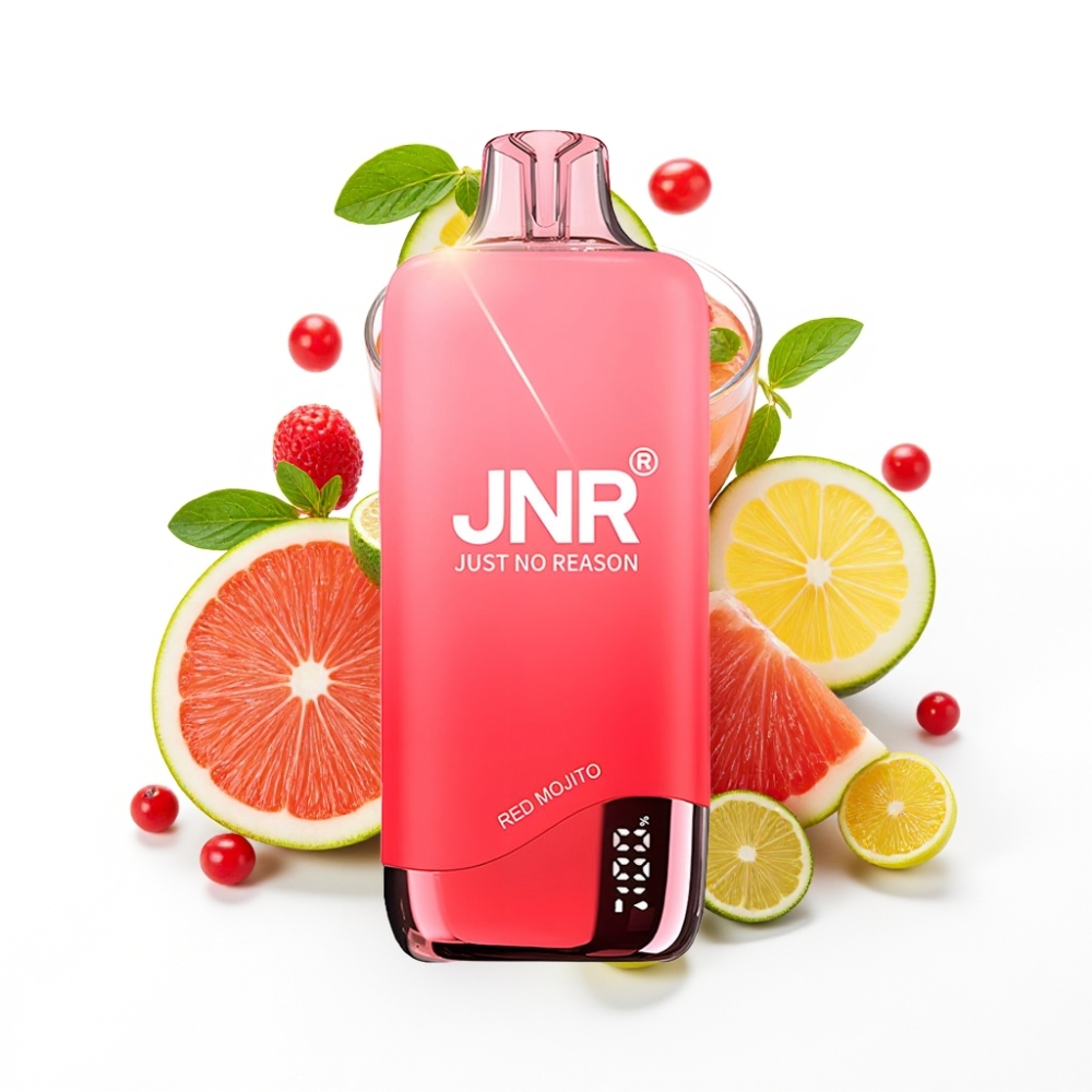 JNR Rainbow 10500 Puffs Disposable Vape Mojito Rouge avec 18ml et 0,8ohm