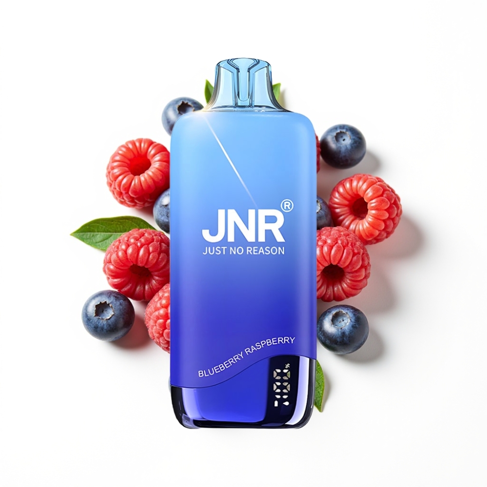JNR Rainbow 10500 Puffs Disposable Vape Myrtille Framboise avec 18ml et USB-C