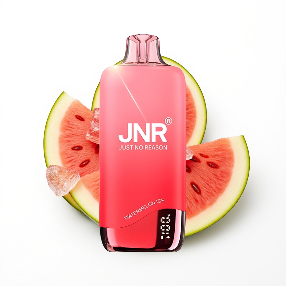 JNR Rainbow 10500 Puffs Disposable Vape Pastèque Glacée avec 18ml et USB Type-C