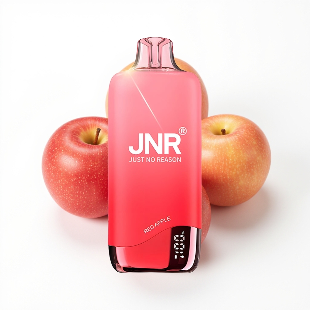JNR Rainbow 10500 Puffs Disposable Vape Pomme Rouge avec 18ml et USB Type-C