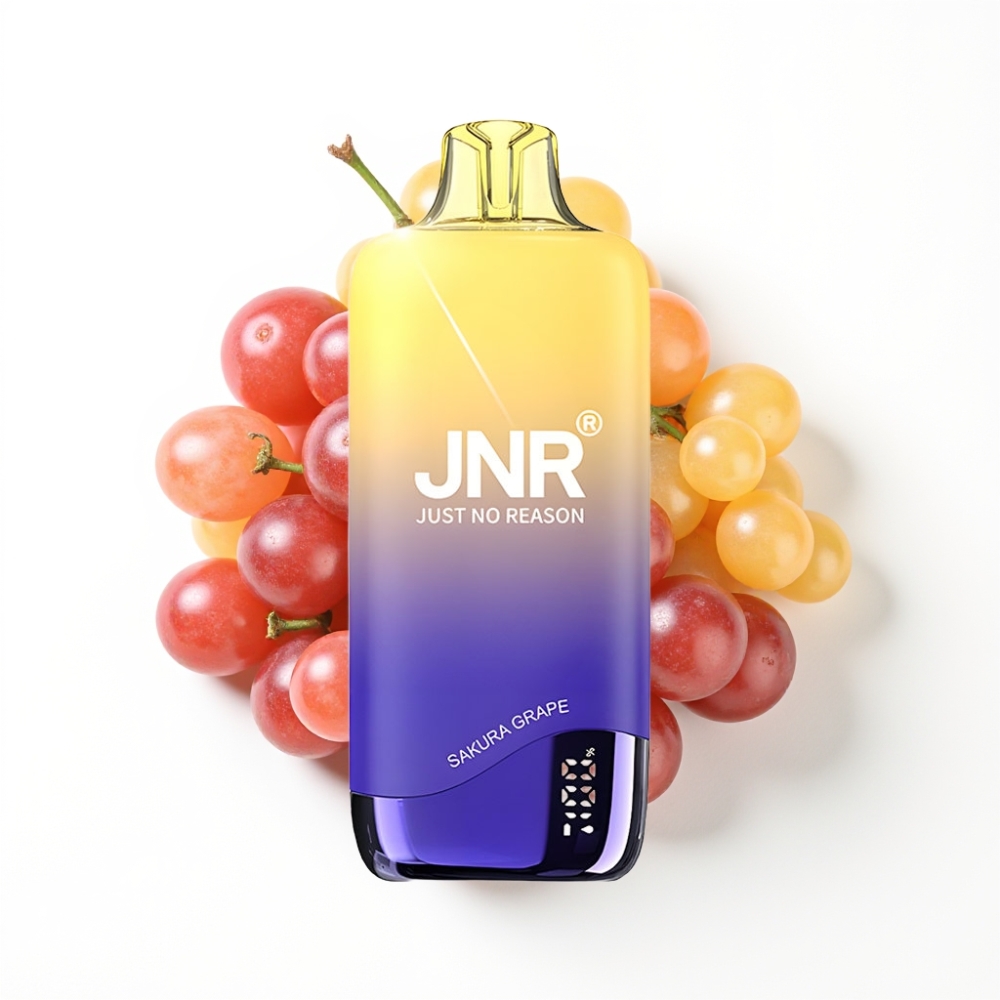 JNR Rainbow 10500 Puffs Disposable Vape Raisin Sakura avec Batterie 600mAh et Réservoir 18ml