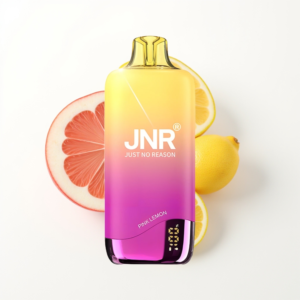 JNR Rainbow 10500 Puffs Vape Disposable Citron Rose avec 18ml et USB Type-C