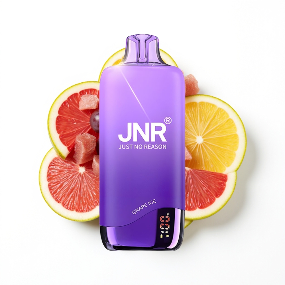 JNR Rainbow 10500 Puffs Vape Disposable Glace au Raisin avec Batterie 600mAh