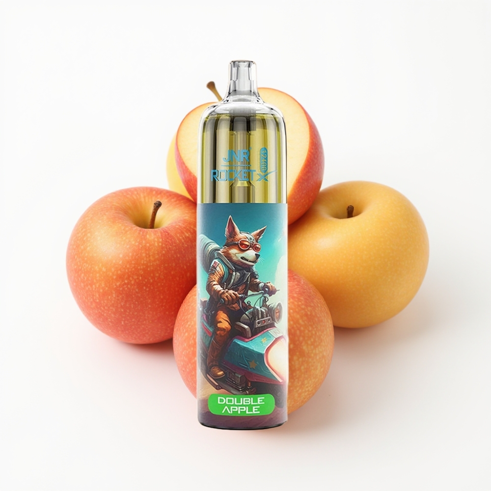 JNR Rocket-X 12400 Puffs Disposable Vape Double Pomme avec Airflow Réglable et Lumières RGB