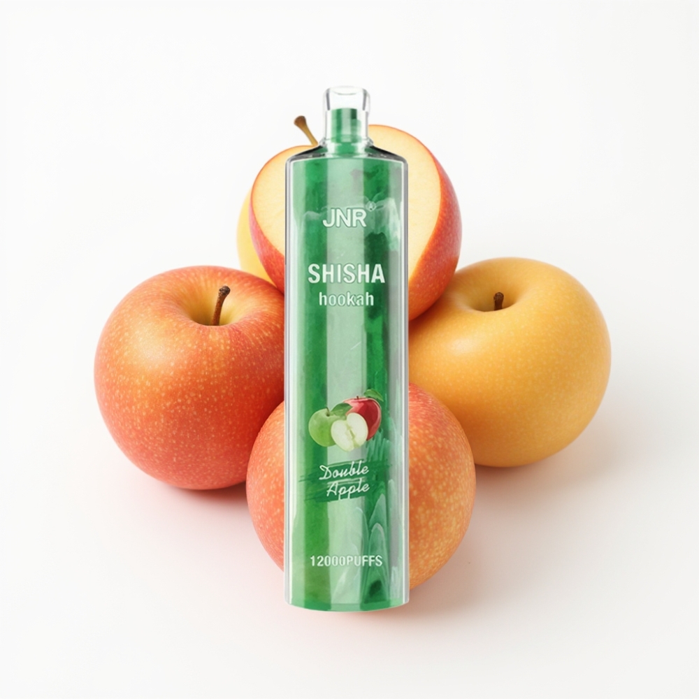 JNR Shisha Hookah 12000 Puffs Vape Disposable Double Pomme 24ml 750mAh Type-C