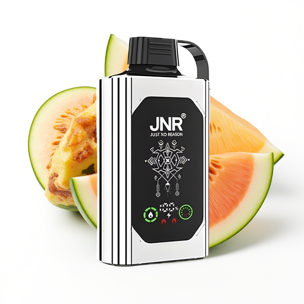 JNR Shisha Hookah Box 20500 Puffs Double Melon Menthe avec Ecran HD et Charge Rapide Type-C