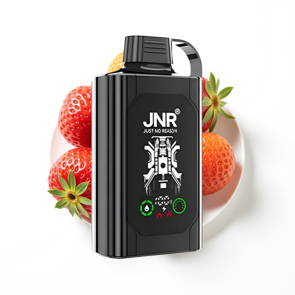 JNR Shisha Hookah Box 20500 Puffs Vape Disposable Fraise Raisin avec Dual Mesh Coil