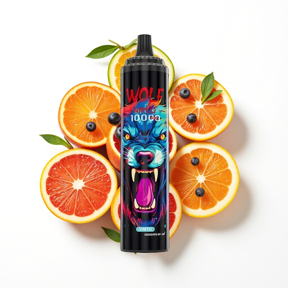 JNR Wolf Niplo 10000 Puffs Vape Jetable Vimto avec 20ml et 5% Nicotine