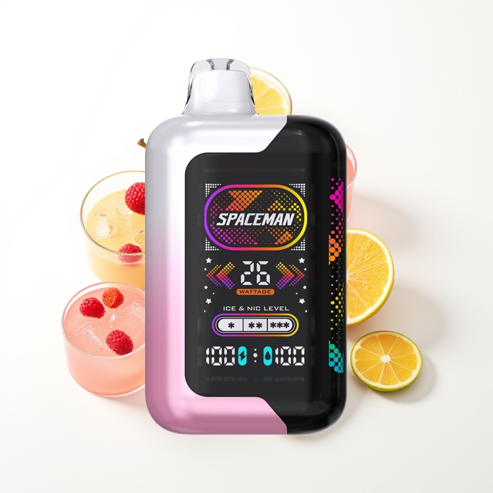 SMOK SPACEMAN SP40000 Disposable Citron Rose Zéro Nicotine