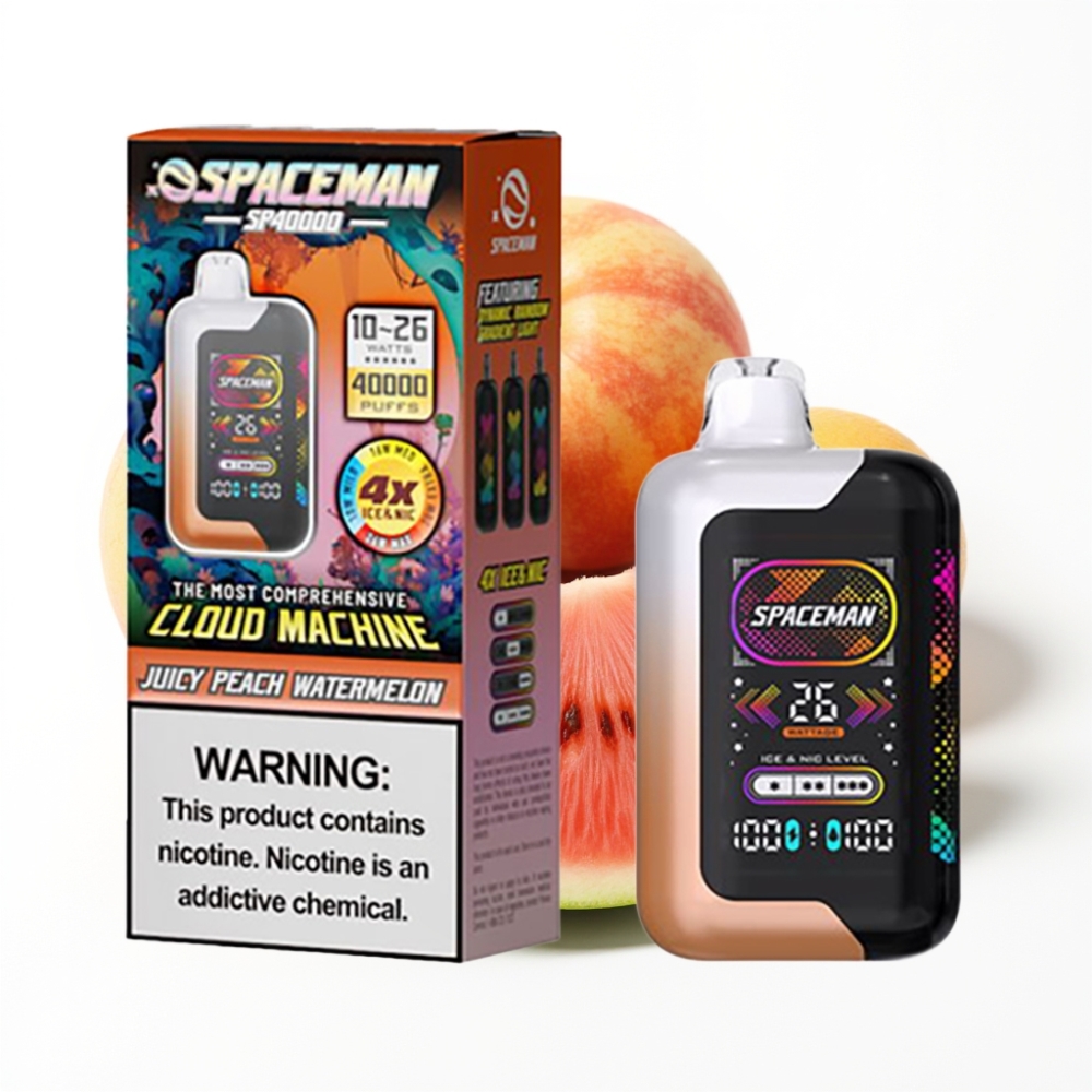 SMOK SPACEMAN SP40000 Disposable Vape Pêche Juteuse Pastèque