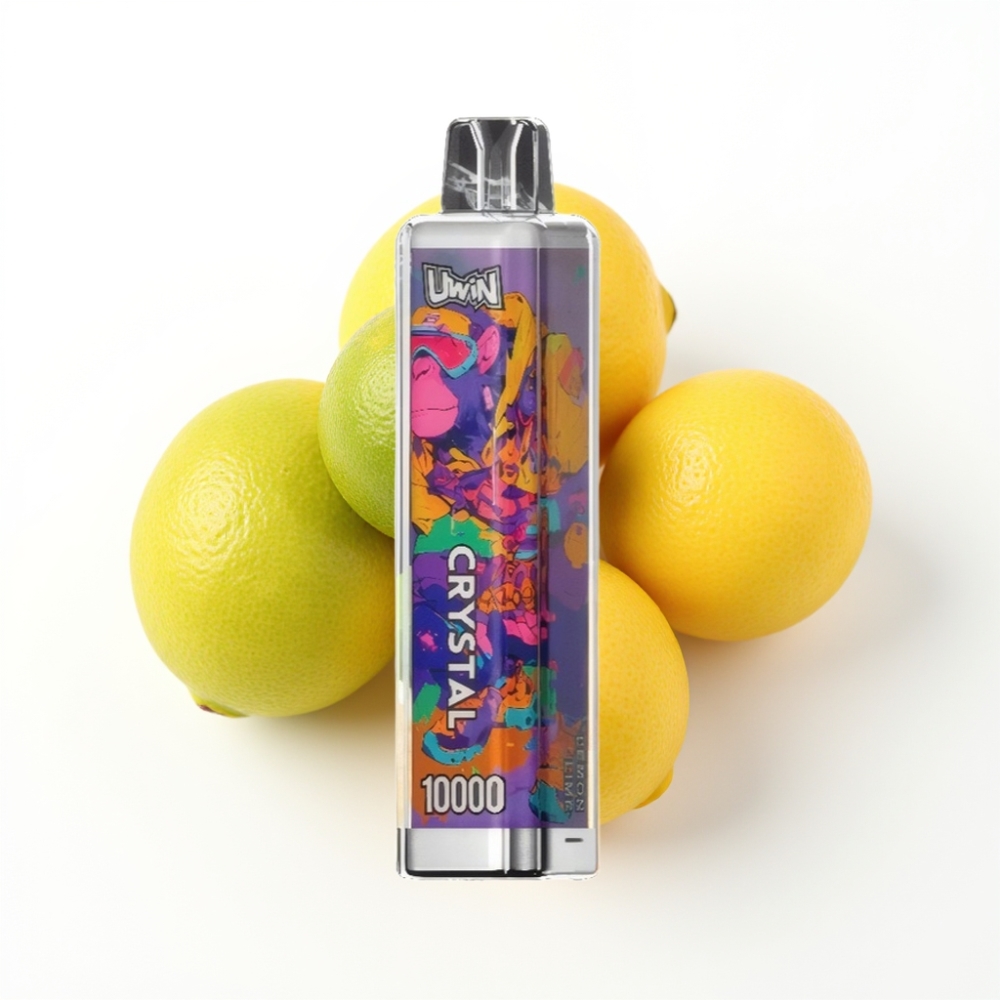 Uwin Crystal 10000 Puffs Vape Disposable Citron Vert avec RGB et Charge Type-C