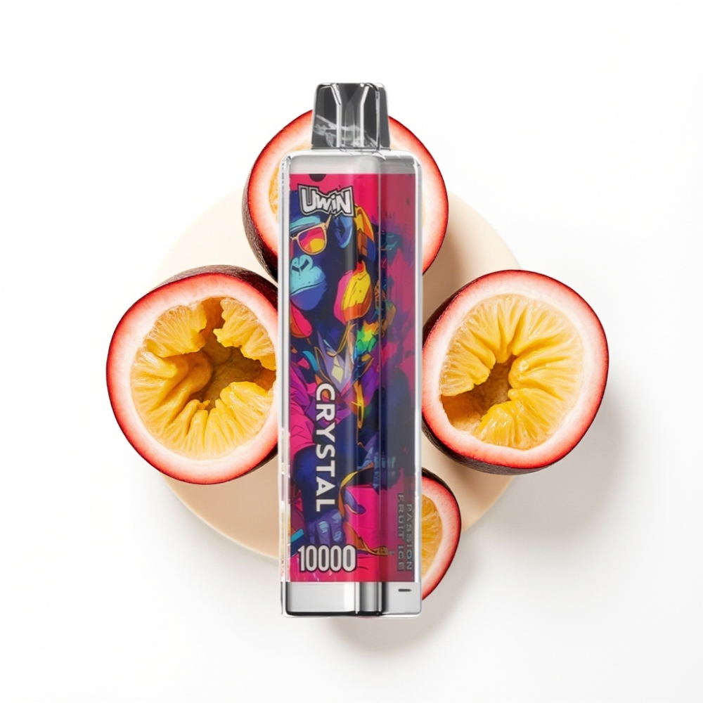 Uwin Crystal 10000 Puffs Vape Disposable Fruit de la Passion Glacé 18ml 5%