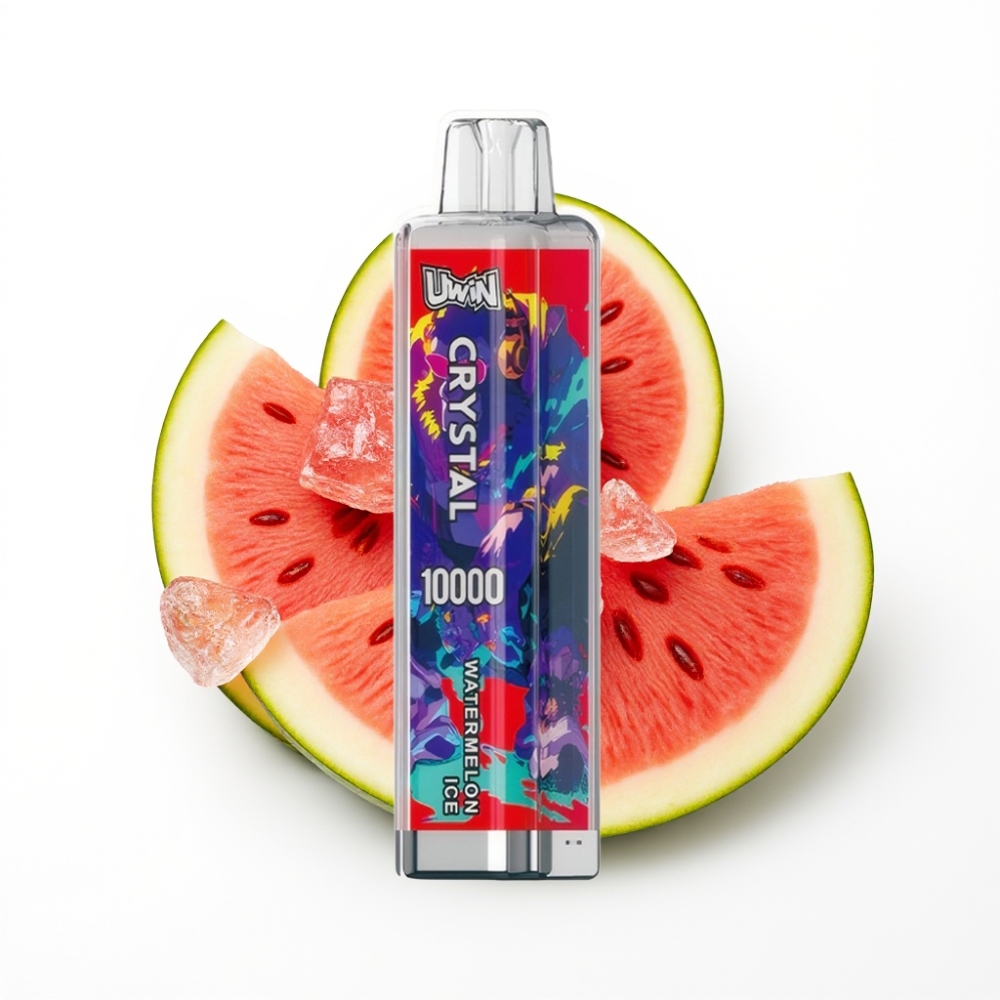Uwin Crystal 10 000 Puffs Vape Disposable Glace Pastèque et RGB